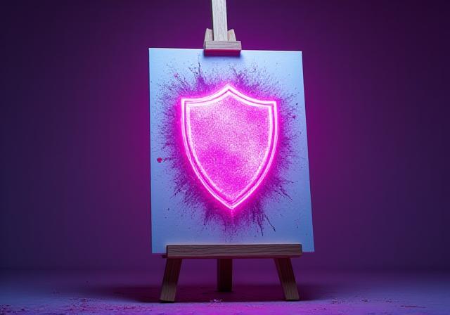 Concetto di sicurezza artistica e privacy